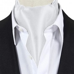 Exklusives Ascot-Halstuch für Herren - Weiß Krawatten für Hochzeit